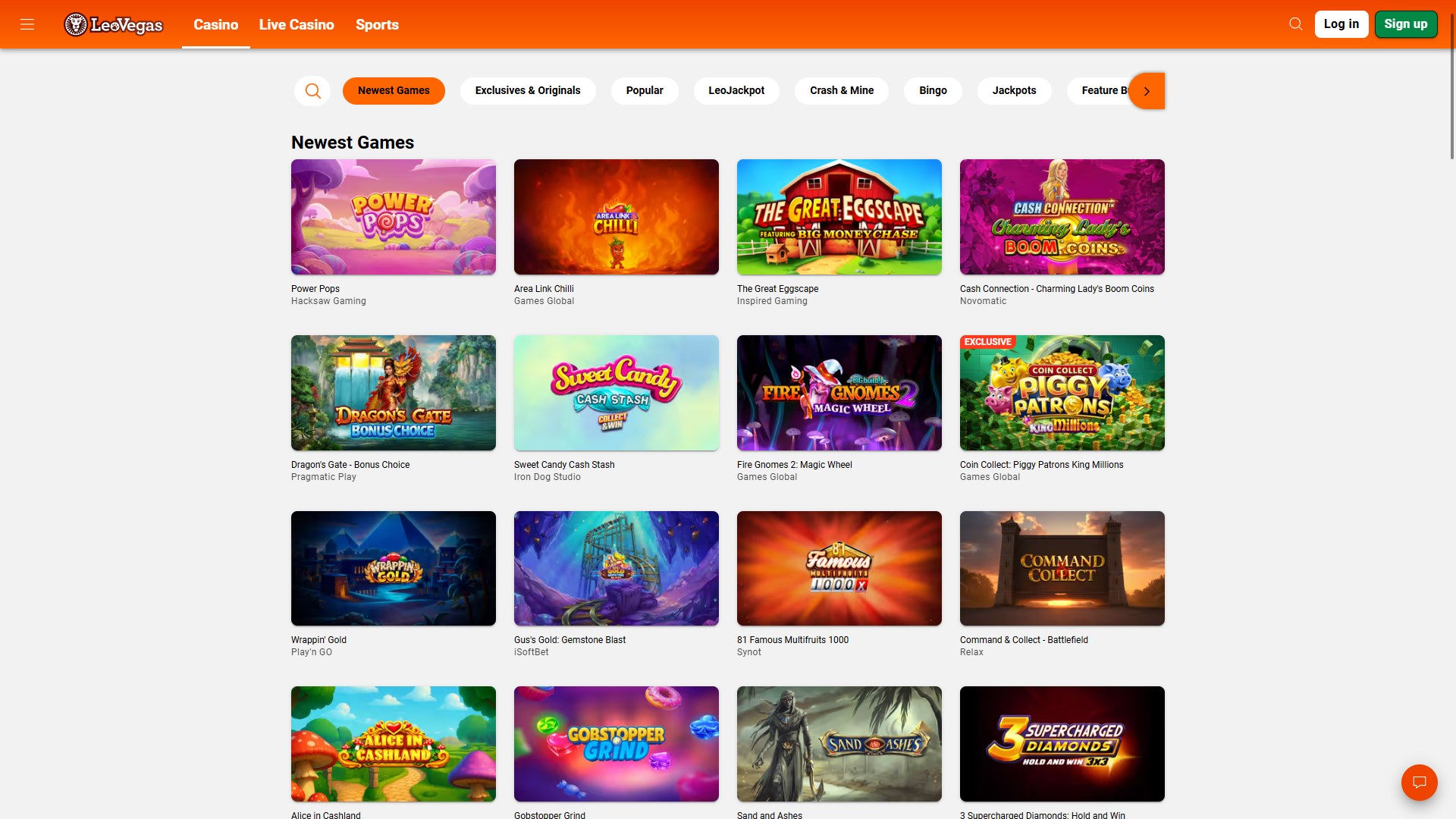 LeoVegas screenshot 2