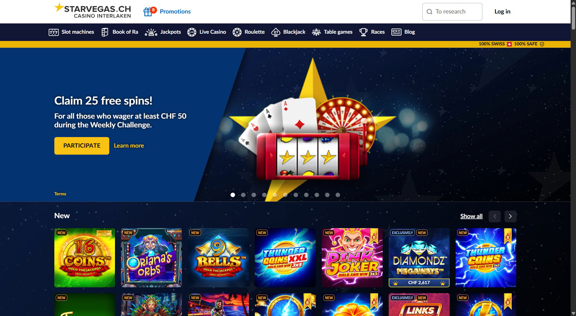 9. StarVegas- Facile configurazione del casinò Cashlib